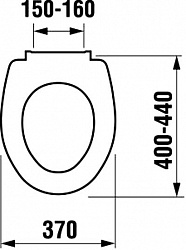 Крышка-сиденье Jika Olymp 9328.4 с микролифтом