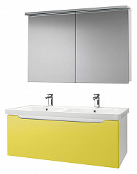 Мебель для ванной Dreja Color 125 желтый глянец