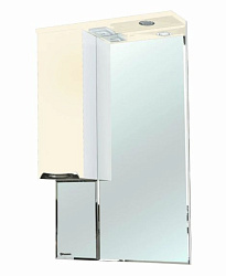 Альфа-55 зеркало-шкаф бежевый лев.(свет.)