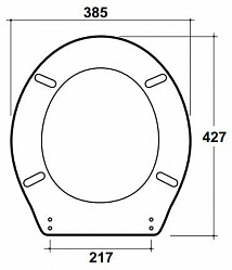 Крышка-сиденье Olympia Impero C111011 петли хром