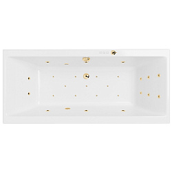 Акриловая ванна EXCELLENT Pryzmat 200x90 см «ULTRA», золото