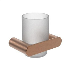 Стаканчик для зубных щеток стекло/нерж. сталь VERONA 16881.CU