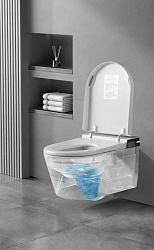 Умный унитаз подвесной без биде ARROW AKH1051SEH, белый