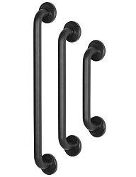 Mediclinics BR2600B Прямой поручень для инвалидов 700 мм (черный матовый)