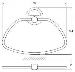 Полотенцедержатель FBS Ellea ELL 022