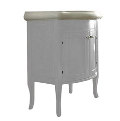 Kerasan Retro Тумба под раковину на 69 см, напольная 69x52x80h см, с 2мя дверцами, цвет: Bianco matt 735130