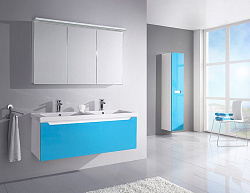 Мебель для ванной Dreja Color 125 голубой глянец