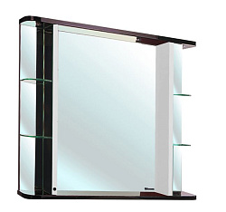 Рио-90 зеркало с ИК выкл. комбин. черное/белое (свет.)