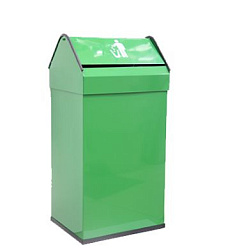 Антивандальное металлическое ведро 41 л Nofer 14118.2 G, зелёное