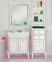 Тумба для комплекта Caprigo Альбион 80 BIANCO Light Vintage