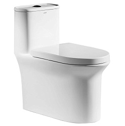 Унитаз наполньный монолитный ARROW AB1802H, безободковый, белый