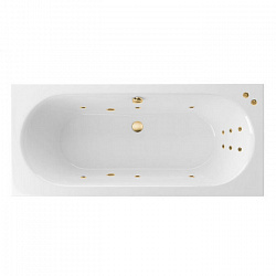 Акриловая ванна EXCELLENT Oceana Slim 160x75 см «LINE», золото