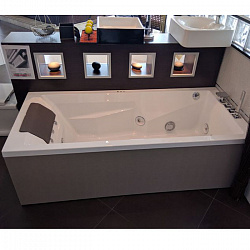 Jacuzzi Myway 180x80 Ванна 180x80хh57см, гидромассажная, SX, без панелей, цвет: белый/хром