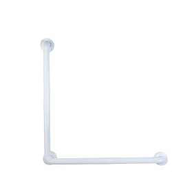 Антивандальный угловой поручень 60х60 см для людей с огр. возможностями Nofer 15060.W