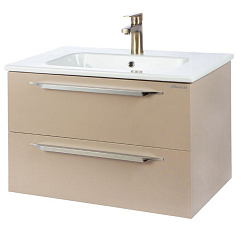 Луиджи-80 тумба подвесная 2 ящ капучино (ПВХ)