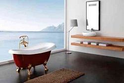 Акриловая ванна BelBagno BB04-ROS, красная