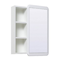 Зеркальный шкаф Руно Runo Капри 55 /белый/ универсальный