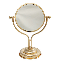 MIRELLA Зеркало оптическое настольное D18 cm (2X), золото