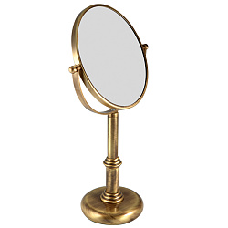 JERRI Зеркало оптическое настольное d18xh35х12 см. (3Х), бронза