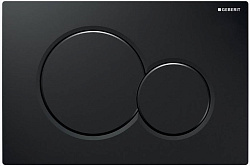 Смывная клавиша Geberit Sigma01 для двойного смыва, Черный глянцевый 115.770.DW.5