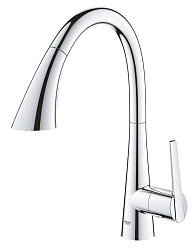 Zedra Смеситель для кухни с выдвижной лейкой, хром 32294002