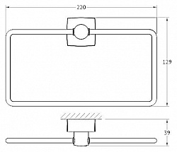 Полотенцедержатель FBS Esperado ESP 022