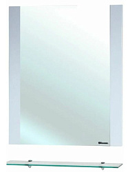 Рокко-80 зеркало с полкой белое