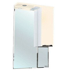 Альфа-55 зеркало-шкаф бежевый прав.(свет.)