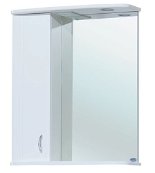 Астра-60 зеркало-шкаф белое лев.(свет.) Н