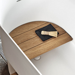 Сиденье для ванны Agape Immersion 38.7x60 см, цвет: iroko