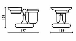 Мыльница Bagno & Associati Folie FS77351 BR