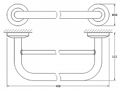 Полотенцедержатель FBS Standard STA 035 40 см