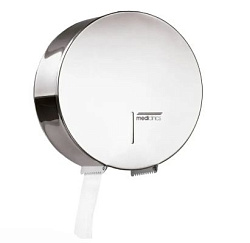 Диспенсер для туалетной бумаги Mediclinics вместимость 400м, 300x123мм, нержавеющая сталь, глянцевый