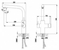 Смеситель Lemark Comfort LM3060C для кухонной мойки