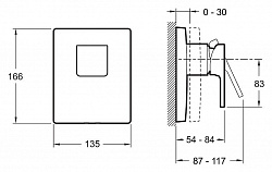 Смеситель Jacob Delafon Modulo E98632-CP для душа