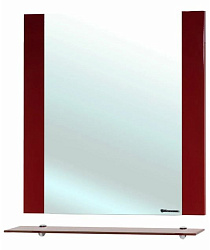 Рокко-80 зеркало с полкой красное