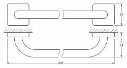 Полотенцедержатель Ellux Avantgarde AVA 022 50 см