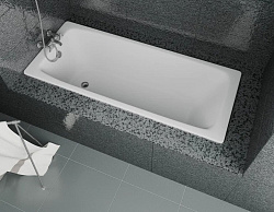 Чугунная ванна Delice Biove 170х75 см с ручками
