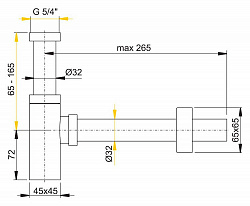 Сифон для раковины AlcaPlast A401