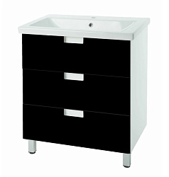 Пегас-70 тумба с 3 ящ. черный