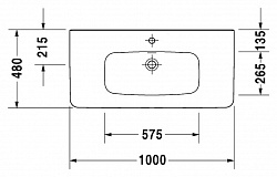 Раковина Duravit DuraStyle 232010