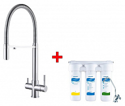 Смеситель Zorg Clean Water ZR 337 YF для кухонной мойки + фильтр в подарок