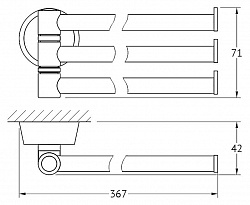 Полотенцедержатель FBS Vizovice VIZ 045