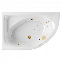 Акриловая ванна EXCELLENT Aquarella 150x100 см левая «ULTRA», золото