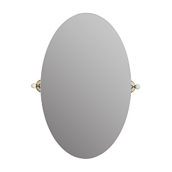 PROVANCE Зеркало овальное H80xL50 см, керамика с декором/бронза