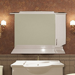 Мебель для ванной Ferrara Ассоль 105 белый глянец