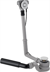 Слив-перелив для ванны Geberit с системой нажатия PushControl,d52,длина26 см, с дек.комплектом и соединительным коленом: Глянцевый хром