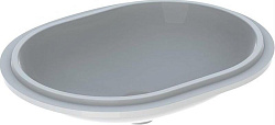 Geberit VariForm Раковина с установкой под столешницу эллиптичекой формы, T1=55х40 см, без отв. под смеситель, без отв. перелива 500.758.01.2