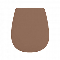 Artceram Azuley Крышка с сиденьем для унитаза, механизм soft-close, цвет: tortora/хром