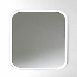 Agape Memory Квадратное зеркало 70х70см, c рамкой, и внутренней LED подсветкой, цвет: белый